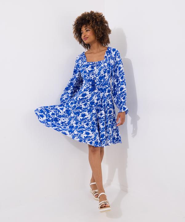 Produktbild Joe Browns Tasselled Grecian Floral Long Sleeve Mini Dress (14)