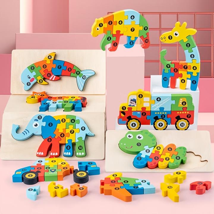 Immagine prodotto Activity Board Puzzle in legno 3D per bambini, puzzle educativo, regalo perfetto per bambini e bambine, giocattolo
