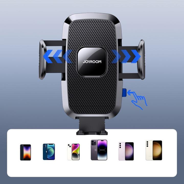 Image du produit Joyroom Porte-appareil mobile 360° avec coupelle d'aspiration pour pare-brise et interface entreprise - Noir