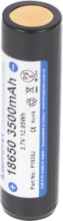 Produktbild Keeppower Akku 18650 geschützt Pluspol erhöht NCR18650GA (1 Stk., 18650, 3500 mAh)