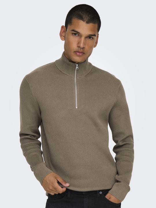 Image du produit Only & Sons Onsphil Reg 12 Struc Half Zip Knit Noos (XS)
