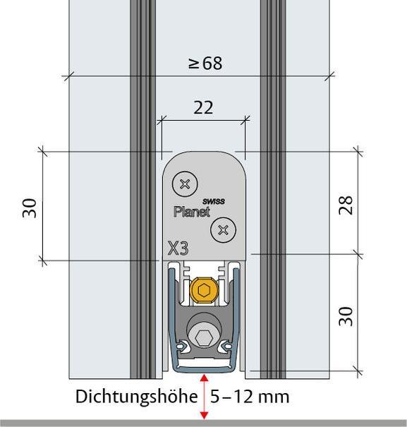 Image du produit Planet Joints d'abaissement de porte X3