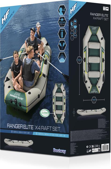 Bestway Ranger Elite X4 Raft Set 320x148x47cm (320 cm, 4 pers.)