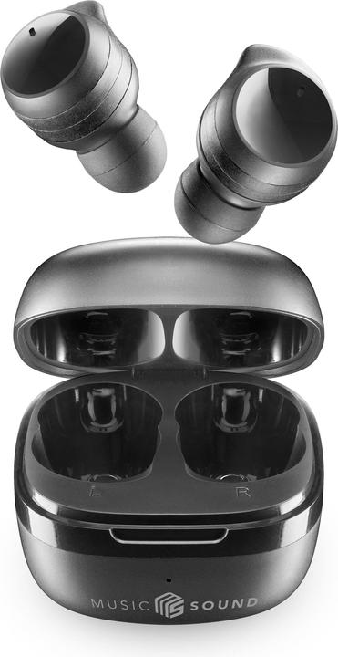Image du produit Cellularline Music Sound Flow Casque intra-auriculaire sans fil Musique et appels Bluetooth Noir (pas de réduction du bruit, 25 h, Sans fil)