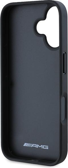 Produktbild Mercedes AMG AMHCP16SGSEBK iPhone 16 6.1" czarny/black hardcase Leather Debossed Lines Black Logo (Apple iPhone 16)