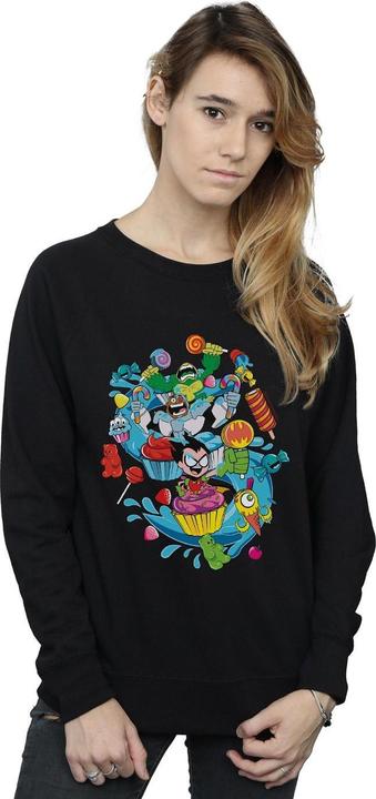 Actual product image Womens/Ladies Teen Titans Go Candy Mania Sweatshirt (XL)