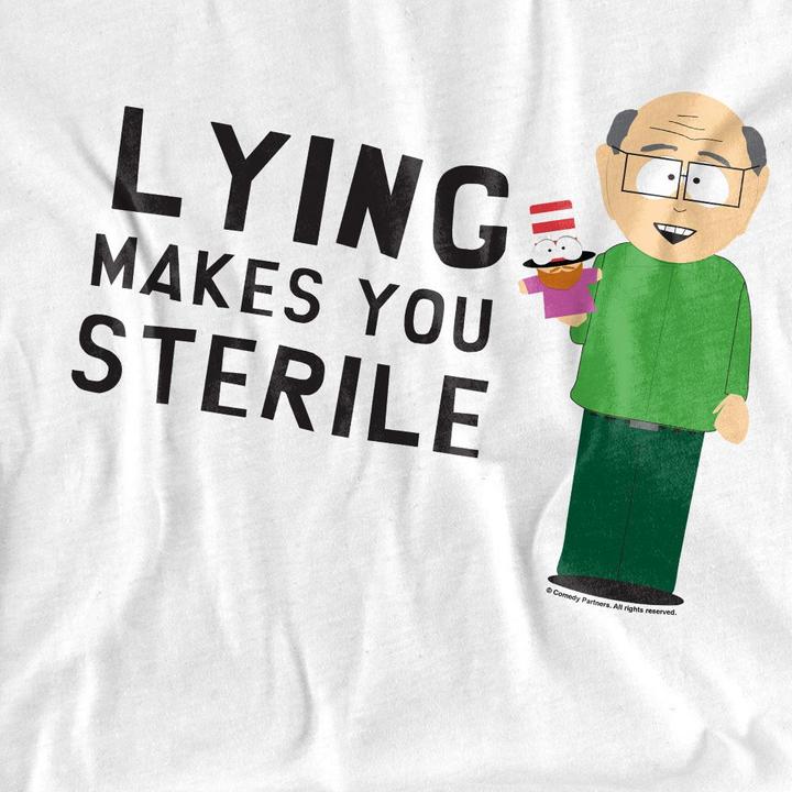Actual product image Ubisoft Unisex Adult Lying Makes You Sterile T-Shirt (L)
