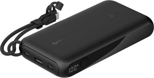 Belkin Powerbank 20.000mAh schw. Display PD 20W USB-C BPB028hqBK (20000 mAh)