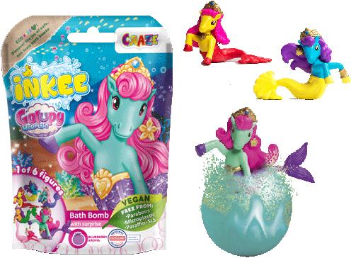Craze Boules de bain à superposition Inkee Galupy Mermaid