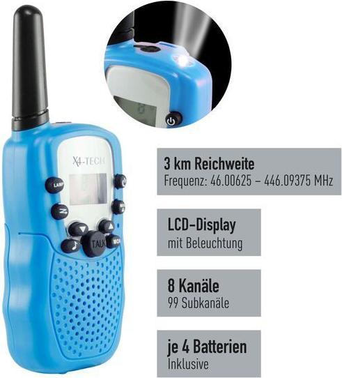 Actual product image X4 Tech 701953 PMR radio set of 2 (3 km)