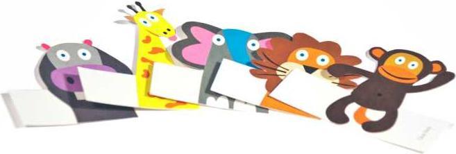 Immagine prodotto Pukaca Set di marionette da dito in carta. 8 animali della giungla (8 x)