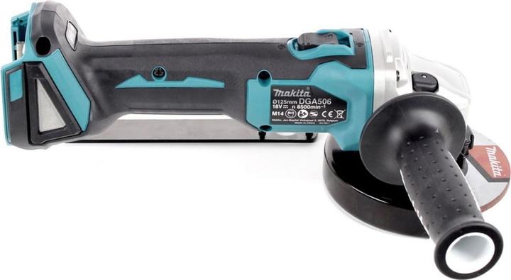 Immagine prodotto Makita DGA 506 RG1 Smerigliatrice angolare a batteria 18 V 125 mm Brushless + 1x batteria 6,0 Ah + (125 mm)
