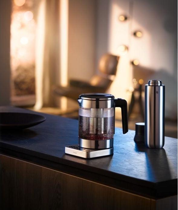 Produktbild WMF Glas Wasserkocher mit Temperaturwahl 1l Teekocher Teesieb Küchenminis 1900W (1 l)