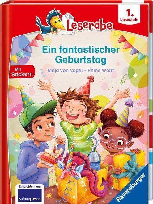 Produktbild Ravensburger Ein fantastischer Geburtstag - lesen lernen mit dem Leserabe - Erstlesebuch - Kinderbuch ab 6 (Deutsch, Maja von Vogel, Phine Wolff, 2024)