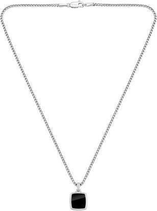 Hugo Boss Fashion steel necklace with onyx Odell 1580648