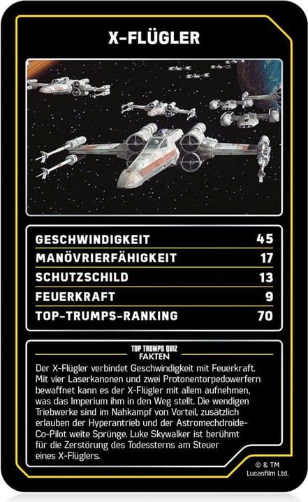 Image du produit Winning Moves Top Trumps Collectables Star Wars Vaisseaux spatiaux (Allemand)
