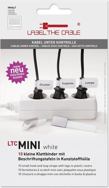 Actual product image Label-the-cable LTC Mini Velcro Cable Ties, pack of 10 (Velcro cable ties, 90 mm, 10 pcs.)