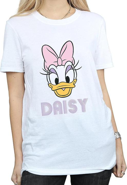 Disney Daisy Duck Gesicht Baumwolle Boyfriend TShirt