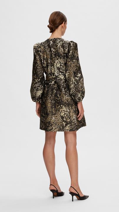 Produktbild Selected Femme Metallic Jacquard Minikleid (38)