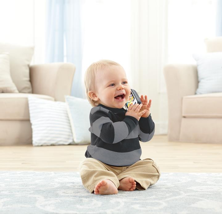 Produktbild Fisher-Price Lernspass Smartphone Musiklernspielzeug für Babys, grau, deutsche Version (Deutsch)