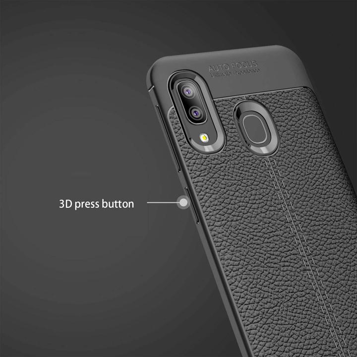 Image du produit Cadorabo TPU Cover similicuir structure (Samsung Galaxy A20e, Samsung Galaxy A10e)