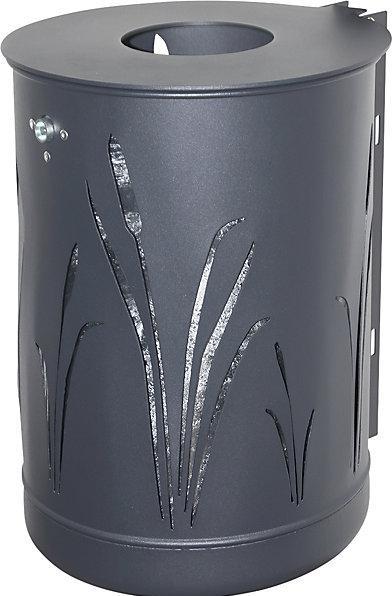 Immagine prodotto Renner Helmuth Cestino per rifiuti da esterno 50 l, per il montaggio a parete e su montanti (50 l)