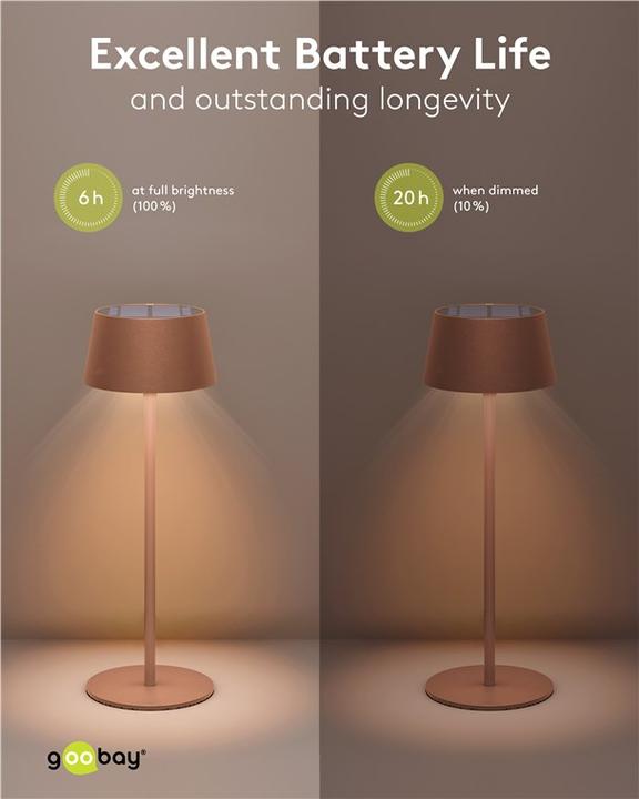 Produktbild Goobay Kabellose LED-Tischleuchte (150 lm)