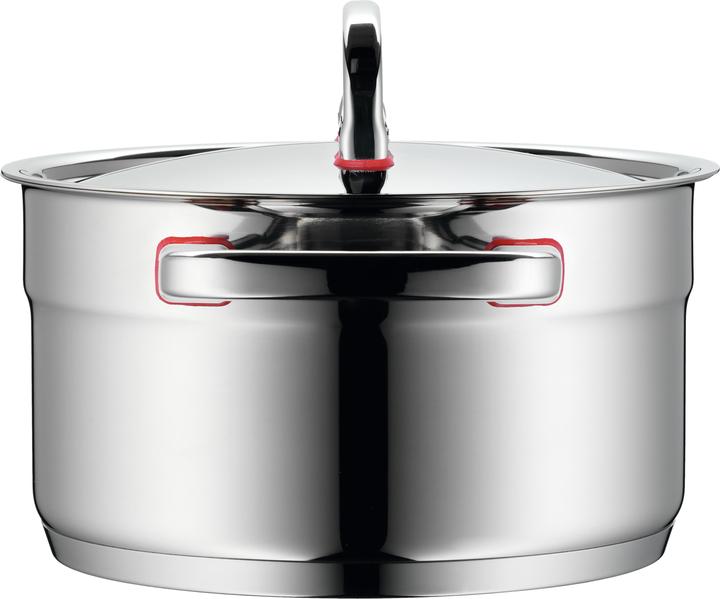 Productafbeelding WMF Kookpot Inductie Vleespot 20cm Pot 3,3l Deksel PremiumOne Roestvrij Staal (20 cm, Steelpan, Roestvrij staal)