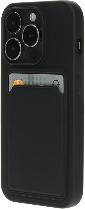 Actual product image Mobiparts Classic TPU Case with Cardholder Apple iPhone 15 Pro Matt Black (Apple iPhone 15 Pro)
