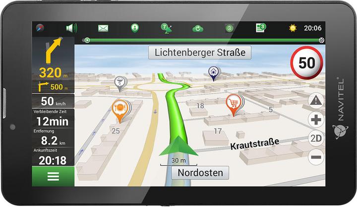 Produktbild Navitel T700 Tablet (7 Zoll) Mediatek (3G, 7", 16 GB, Schwarz)