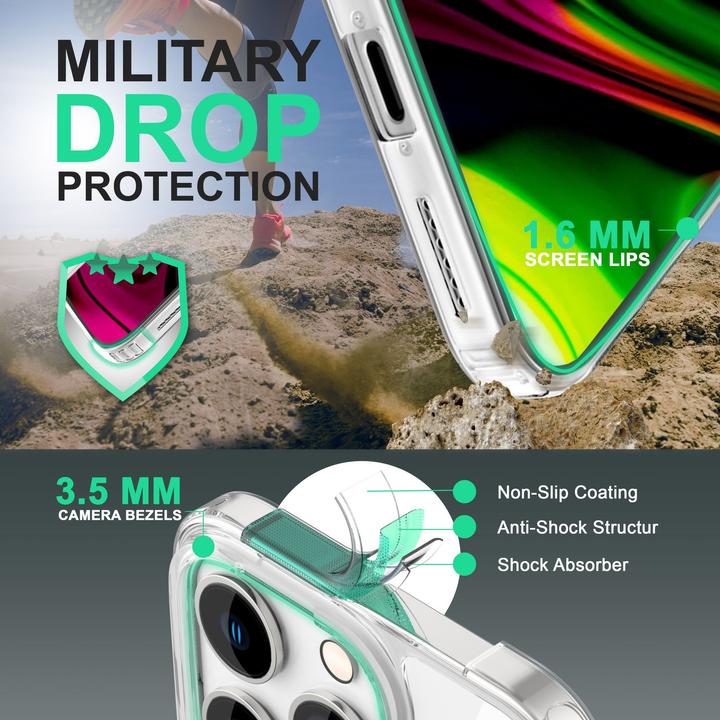 Produktbild Nalia Klare Transparente Hybrid Hülle (Apple iPhone 14 Pro)