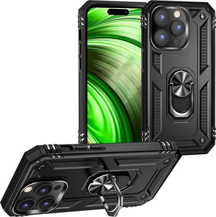 Produktbild Nalia Stossfeste Military-Style Ring Hülle (Apple iPhone 14 Pro)