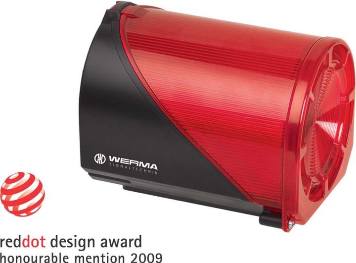 Actual product image Werma LED/Sounder 114dB 24Vac/dc Red