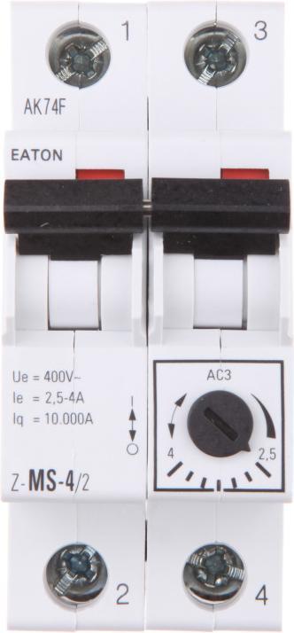 Productafbeelding Eaton Motorbeveiligingsschakelaar, 2,5-4 A, 2p 248396