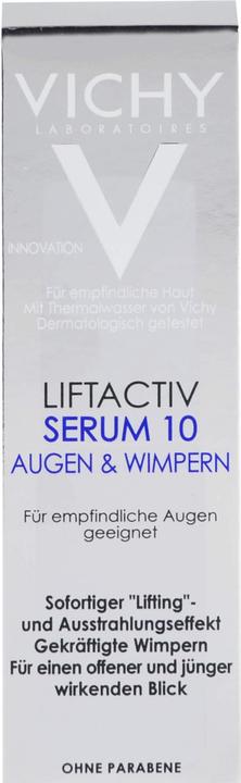 Actual product image Vichy Lift Active Serum 10 Eyes & Eyelashes (Serum, 15 ml, Day + Night)