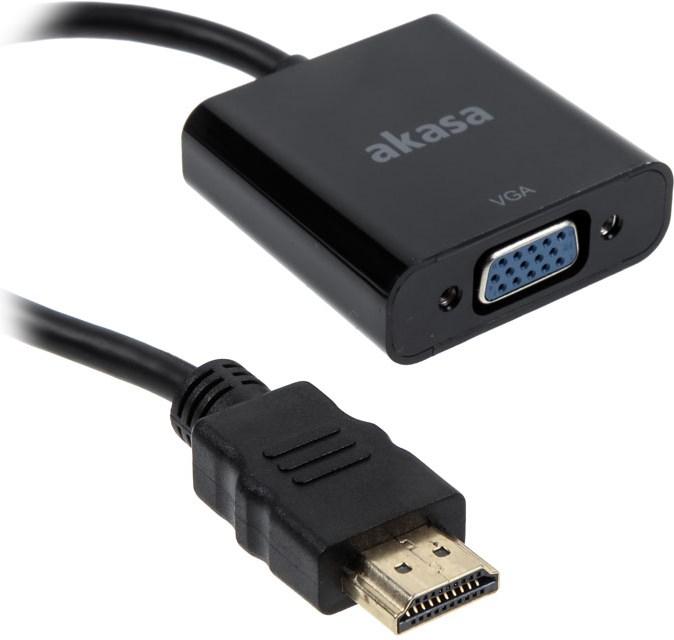Akasa HDMI (Typ A) — VGA (HDMI, 20 cm)