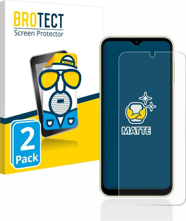 Actual product image BROTECT Anti-glare screen protector matt (2 Piece, Samsung Galaxy A14)