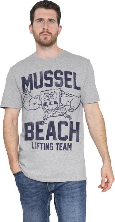 Produktbild Spongebob Squarepants Mussle Beach Lifting Team TShirt (3XL)