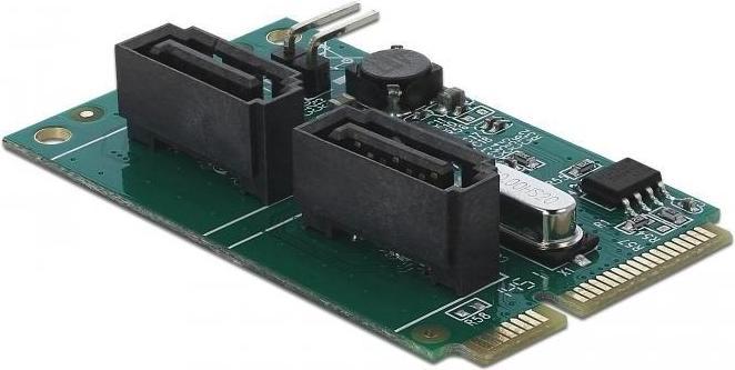 Actual product image Delock Mini PCIe converter to 2 x SATA with RAID