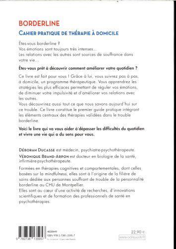 Image du produit Odile Borderline : cahier pratique de thérapie à domicile (Brand-Arpon Véronique, Ducasse Déborah, Français)