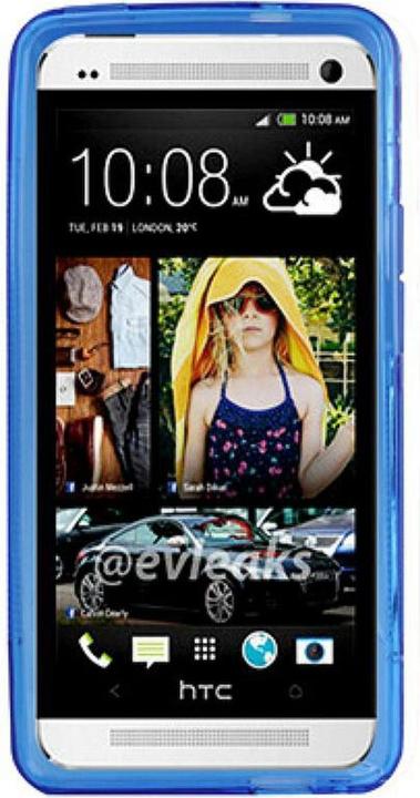 Produktbild König Design Schutzhülle Motiv Handyhülle Case für HTC One M7 Transparent / Blau (HTC One M7)