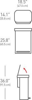 Produktbild Simplehuman Treteimer (55 l)