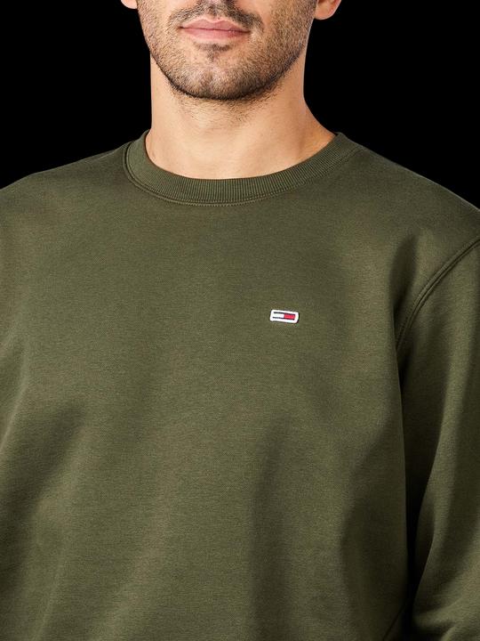 Produktbild Tommy Hilfiger Tommy Jeans Fleece Pullover Crew Neck dark olive (XXL)