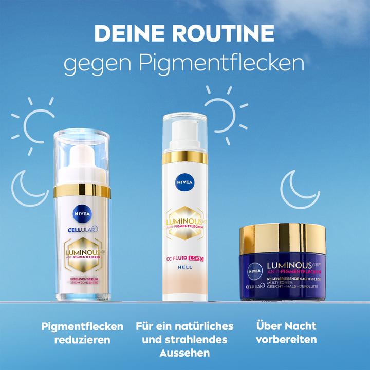 Image du produit NIVEA Fluide Cellulaire Lumineux630 3-en-1 CC Lumière SPF30 (Luminaire)