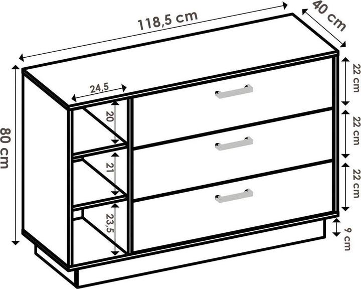 Image du produit Vente-unique Leandre (118.5 x 40 x 80 cm)