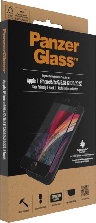 Actual product image PanzerGlass Case Friendly (1 Piece, Apple iPhone 6, Apple iPhone 6s, Apple iPhone 8)