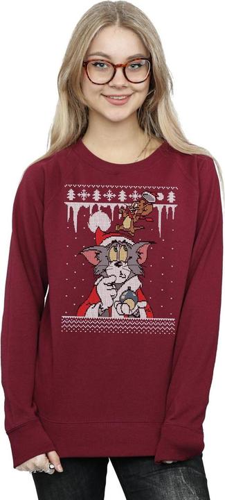 Actual product image Tom & Jerry Womens/Ladies Christmas Fair Isle Sweatshirt (XXL)