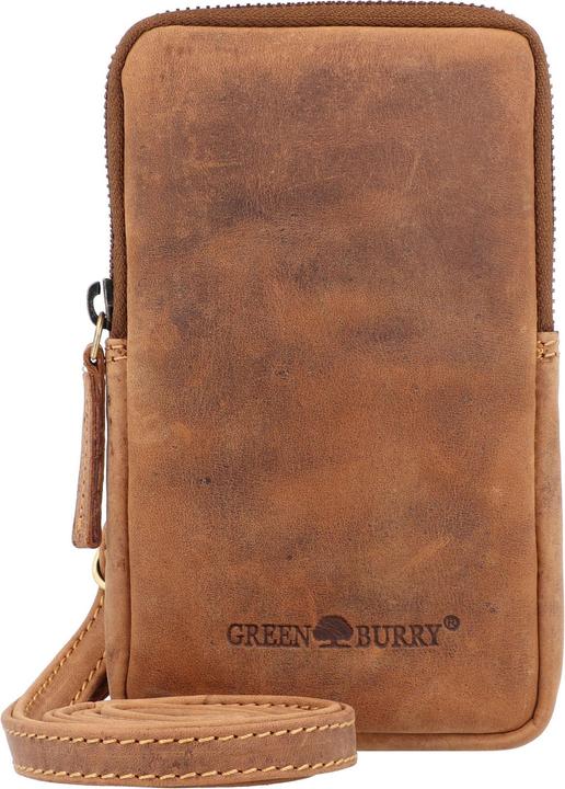Greenburry Vintage Umhängetasche Leder 11 cm