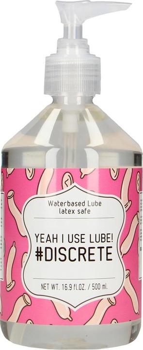 Actual product image Pharmquests Waterbased Lube - YEAH I USE LUBE! #DISCRETE - 500 ml (500 ml)