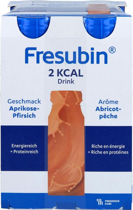 Fresubin 2 kcal Drink Apricot-Peach, 4 x 200 ml (4 Piece, Liquid, 978 g)